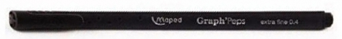 Fineliner Graph Peps 0.4mm negru Maped